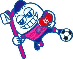 ボールを蹴る上本町I'S歯科・矯正歯科のキャラクター